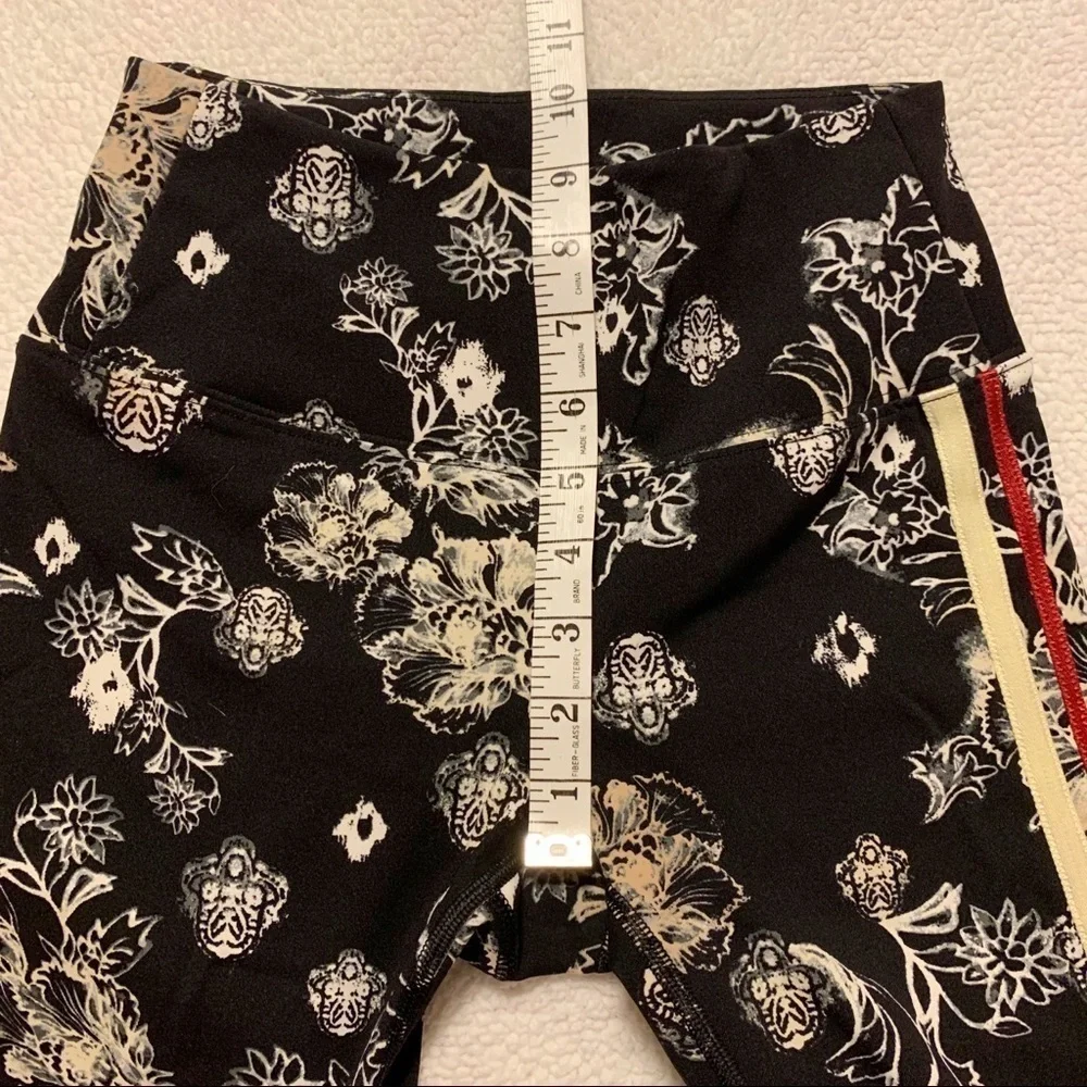 Free People Movement Black Floral High Rise Leggings